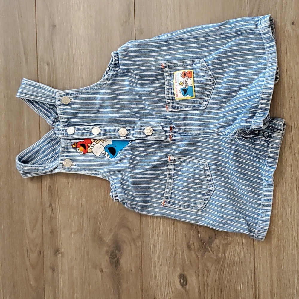 24M Sesame Street Shortalls